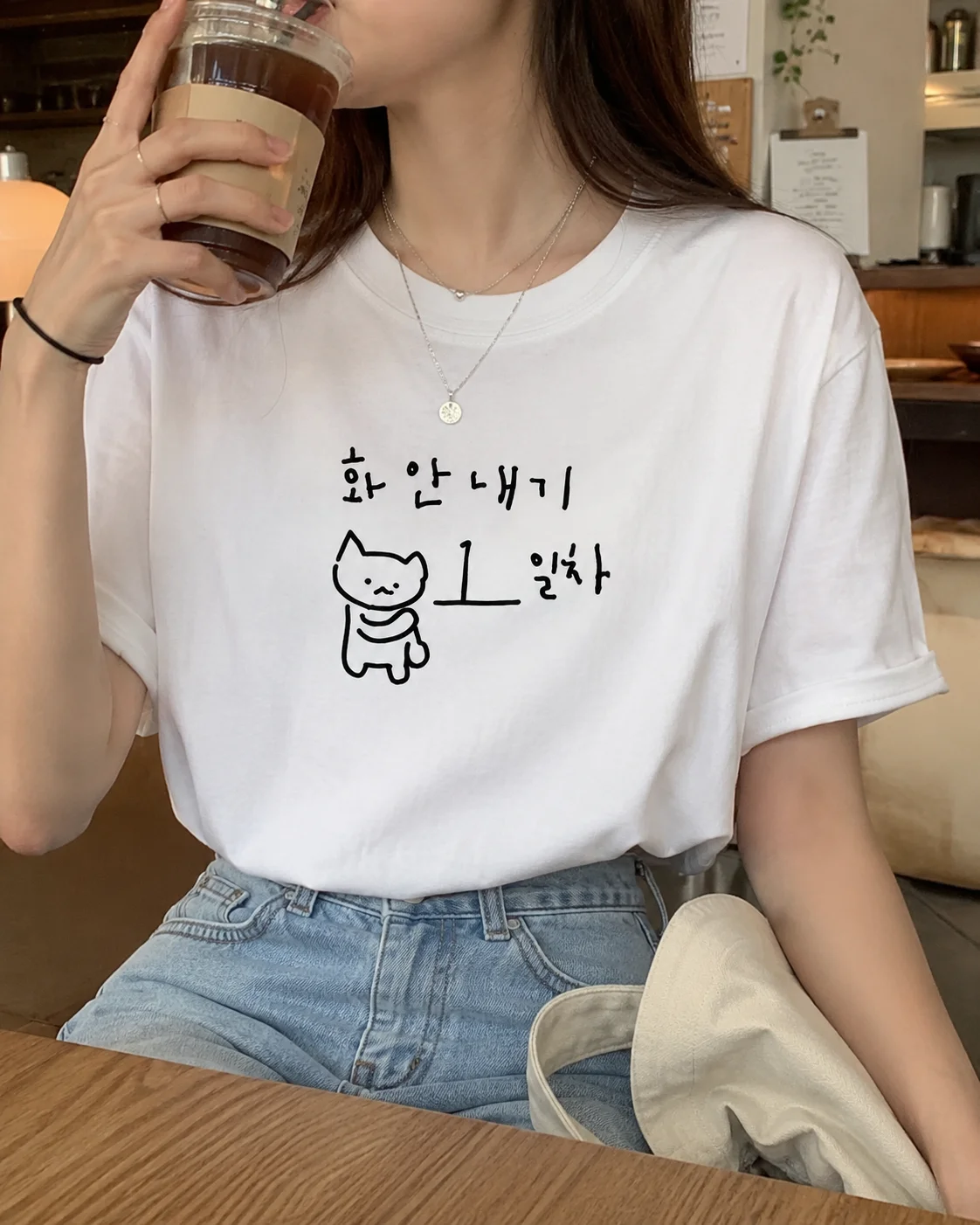 Graphic Tshirt Fun Korean Style Short Trend Tops Fashion Harajuku Kawaii T-shirt Women's Y2K Clothing Casual Aesthetic Clothes view 4