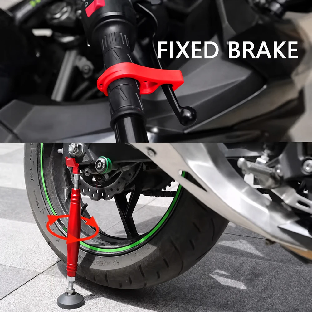 Motorcycle Support Side Wheel Stand Frame Balancer Lift With Brake Lock Hook Universal For KTM Yamaha Honda Suzuki Motocross image 5