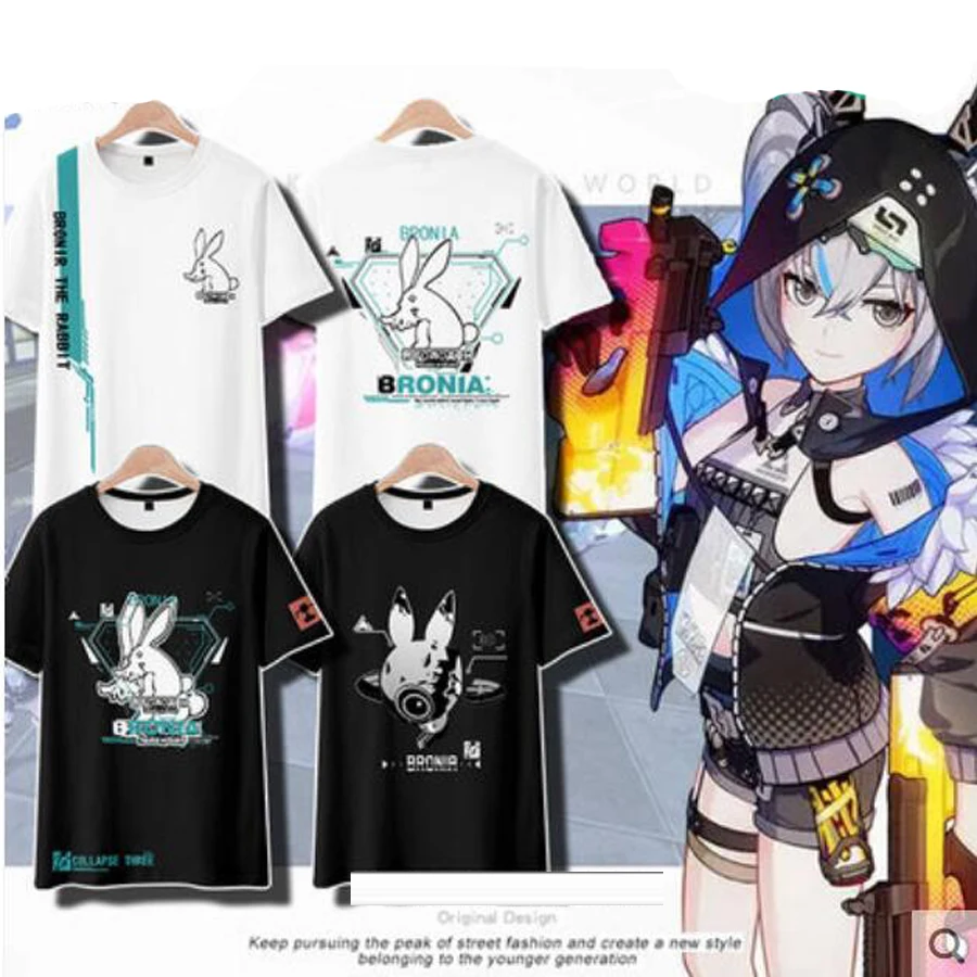 

Hot Game Honkai Impact 3rd Cosplay T Shirt Summer Fashion Round Neck Short Sleeve Anime T-shirt Harajuku Tops Streetwear Clothes