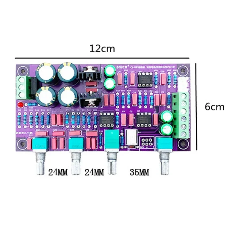 Class A Preamplifier Tone Board Treble Midrange Bass Adjustment Tuning Mode HIFI Lossless Mode Optional Noiseless Diy Audio