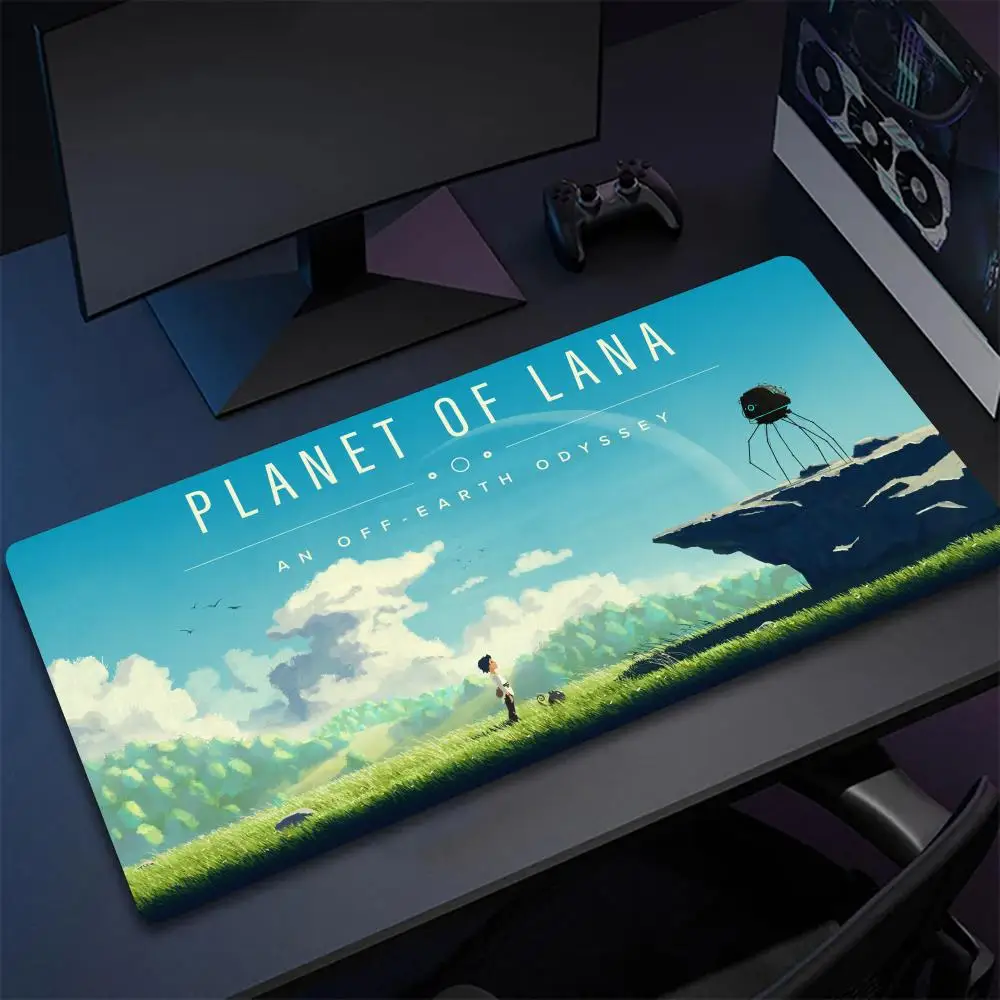 

Hot indie adventure game Planet of Lana Mouse Pad Non-Slip desk accessories Rubber Edge locking mousepads Game play mats mouse pad gamer for notebook PC