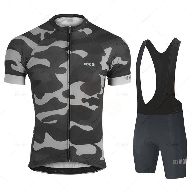 Go Rigo Go Conjunto de Jersey de Ciclismo Ropa de Ciclismo de verano MTB bicicleta camisa de manga corta Ropa de bicicleta de montaña Ropa Maillot Ciclismo