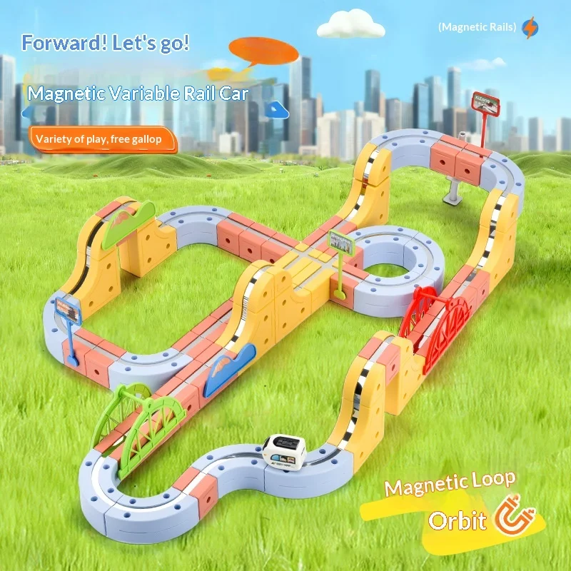 

New Arrival Magnetic High Speed Rail Track Levitating Train Magnetic Building Blocks DIY Toy For Kids Offering An Immersive Toy