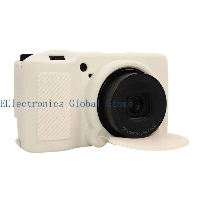 462B Bag Storage Camera Silicone Case for GR4 with Front Lens Cover, Body Cover, and Street Walk Grip Detail for Daily Use