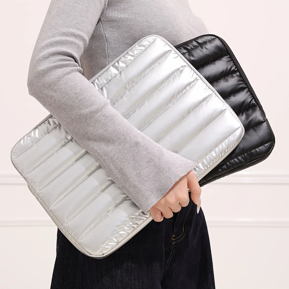 Portable laptop bag, multi-functional ultra-light travel and office portable laptop inner liner storage bag