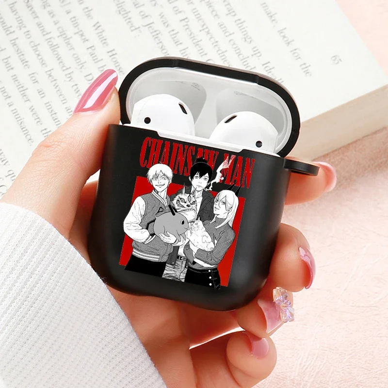 Anime Chainsaw Man Airpods Case for Apple Airpods Pro 2 1 2 3 Protective Denji Makima Aki Pochita Airpods Pro Case