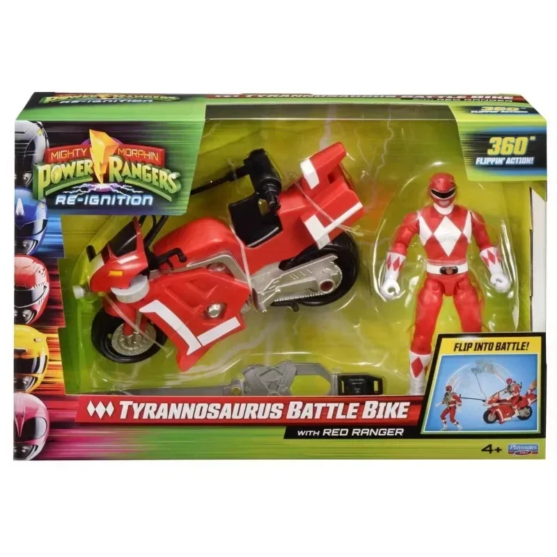 Power Rangers figure Re-Ignition Tyrannosaurus Battle Bike Red Ranger Dynamic Play Motorcycle Superhero Theme Toy