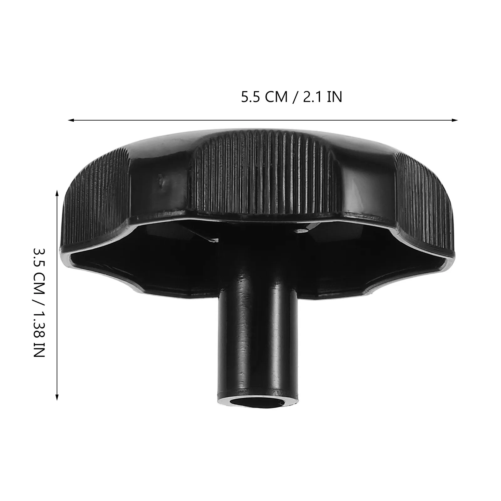 5Pcs Rv Window Vent Knob Replacement Black Plastic Crank Handle for Camper Trailer Motorhome Smooth Operation Camper Vent Knob