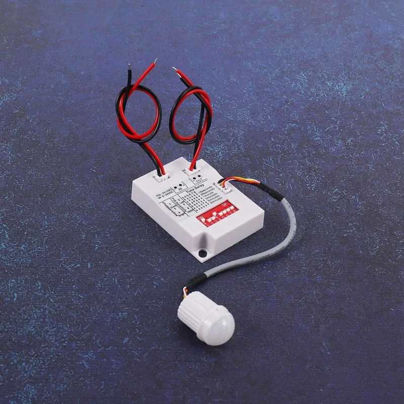 สวิตช์เซ็นเซอร์ตรวจจับการเคลื่อนไหว PIR 12V 24V 3X สวิตช์หน่วงเวลาเหนี่ยวนำอินฟราเรดสวิตช์ทางเดินไฟ LED สวิตช์จับเวลา