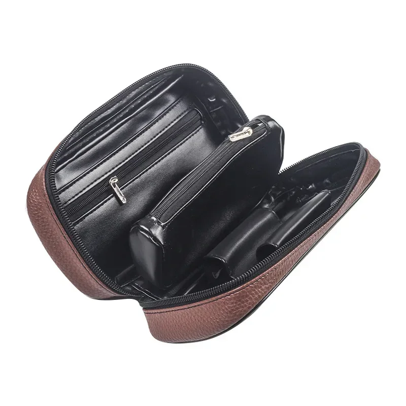 New Tobacco Pipe bag Tobacco Storage Pouch Case PU Leather Pipe Cigarette Holder Smoking Paper Holder Case