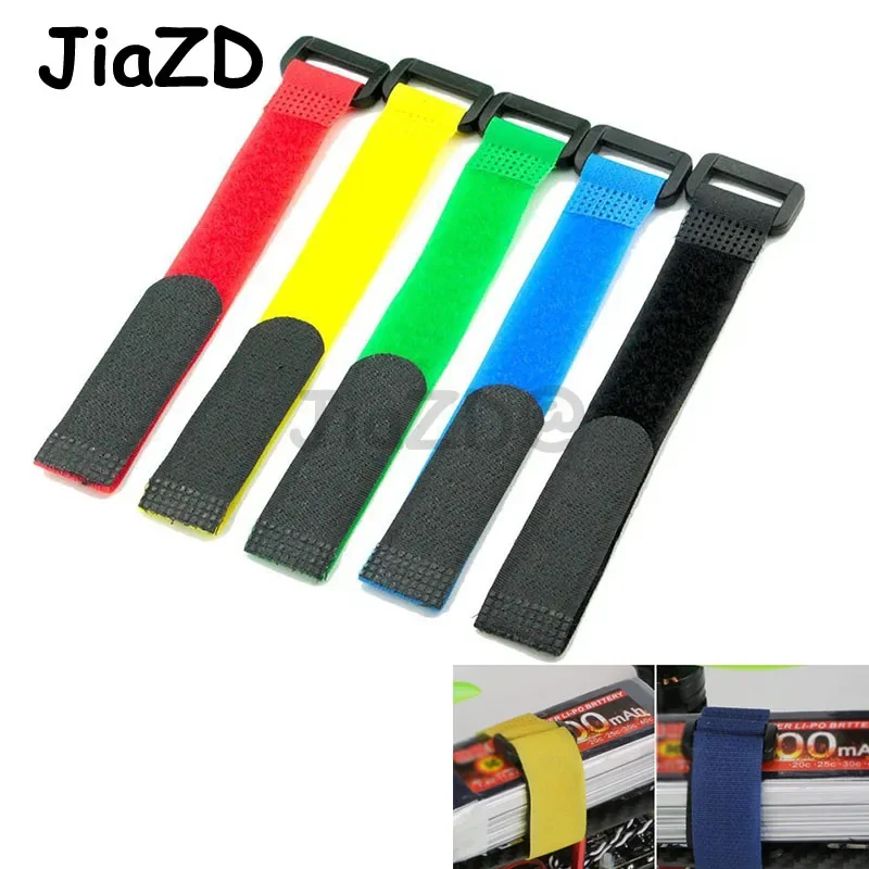 

6 шт., 20 мм x 20 см, волшебная наклейка, аккумулятор Lipo, нейлоновый ремешок, радиоуправляемая модель автомобиля, лента с защитой от пряжки, многоразовый ремень с фиксированной батареей S196