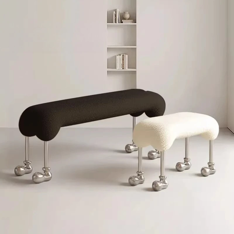 Dining chair, creamy style clothing store, Mickey chair, bedside stool, household entrance, entrance to the house, shoe stool
