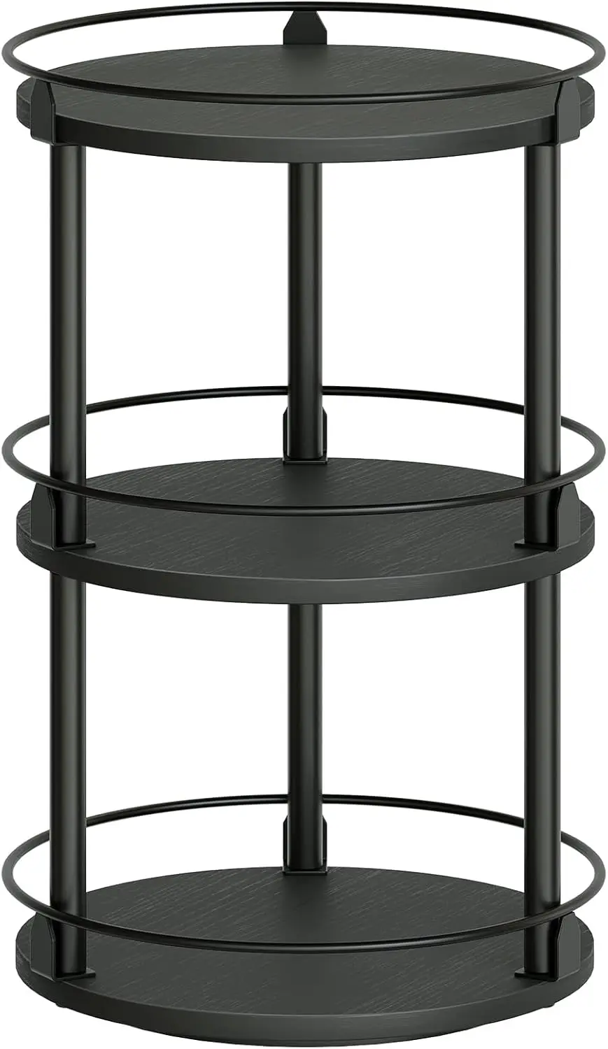 

3-Tier Lazy Susan Organizer, Rotating Spice Rack, Spinning Organizer, Industrial Turntable Spice Rack Organizer for Cab