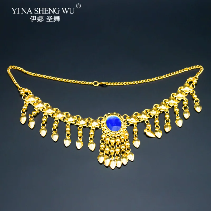 여성용 전통 인도 댄스 무대 공연 쥬얼리, 벨리 댄스 액세서리, 귀걸이 목걸이 세트, 도매