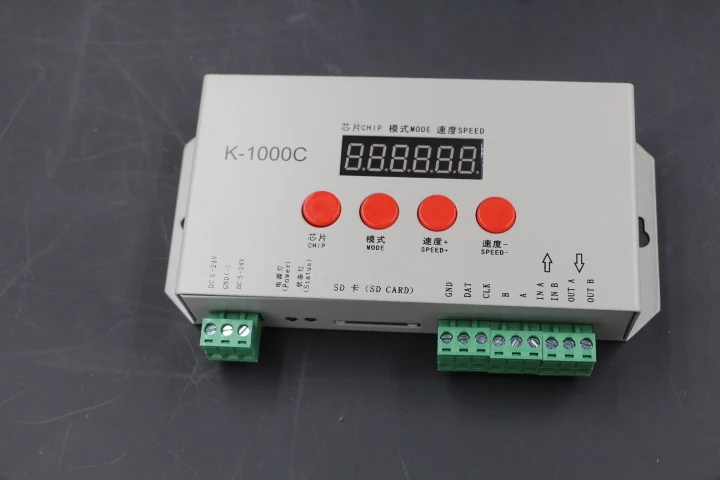 

Светодиодный контроллер K-1000C, поддержка WS2811, WS2801, LPD6803 и др., новый контроллер