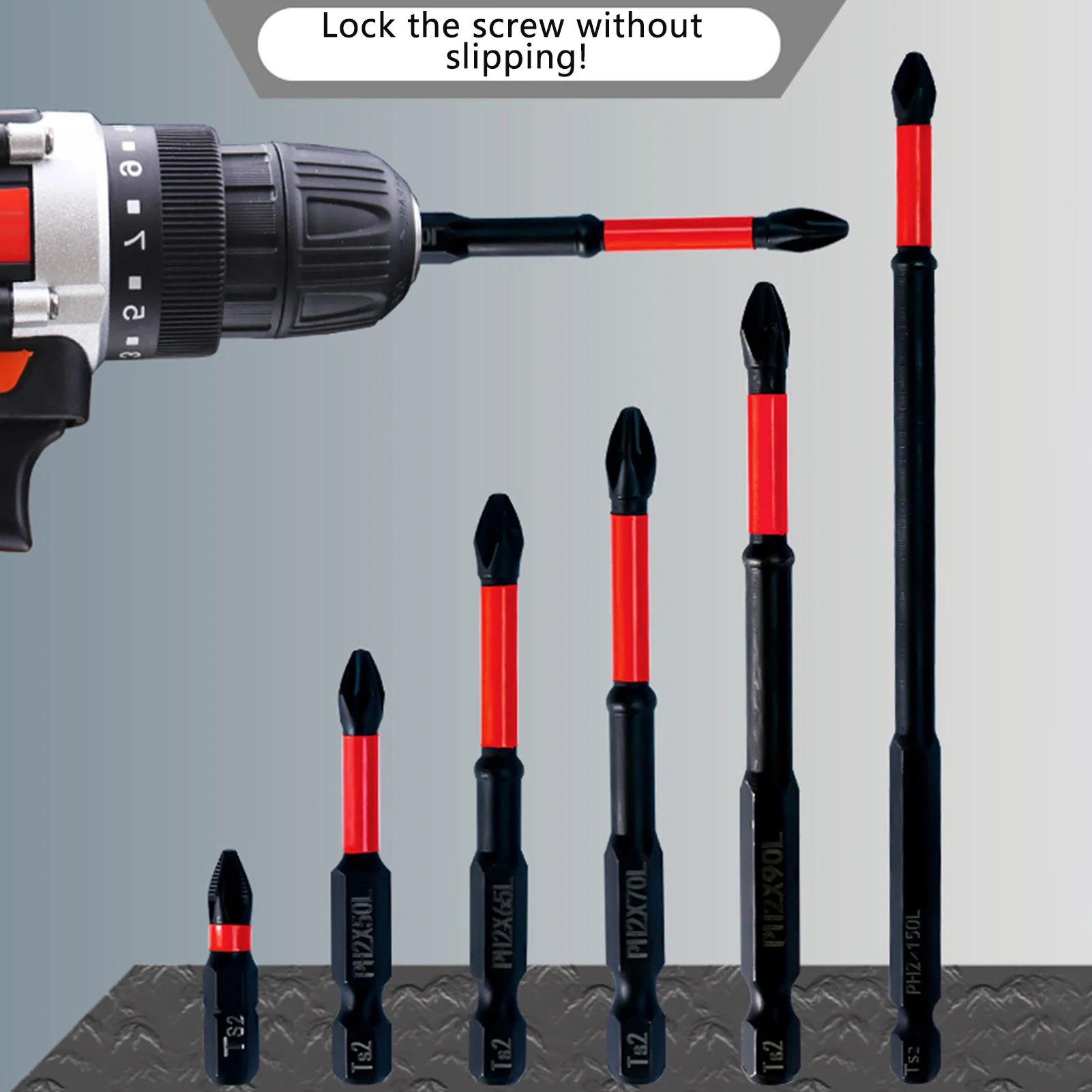 Magnetic Anti-Slip Cross Drill Bits Carbon Steel Strong Long Magnetic Cross Head Bits Suitable for Cordless Screwdriver image 4