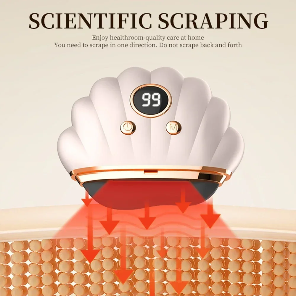 Tragbares 3-stufiges vibrierendes Gesichtsschönheitsgerät, Anti-Aging-Schönheitswerkzeuge, elektrisches Gua Sha-Kratz-Gesichts- und Hals-Lifting-Massagegerät