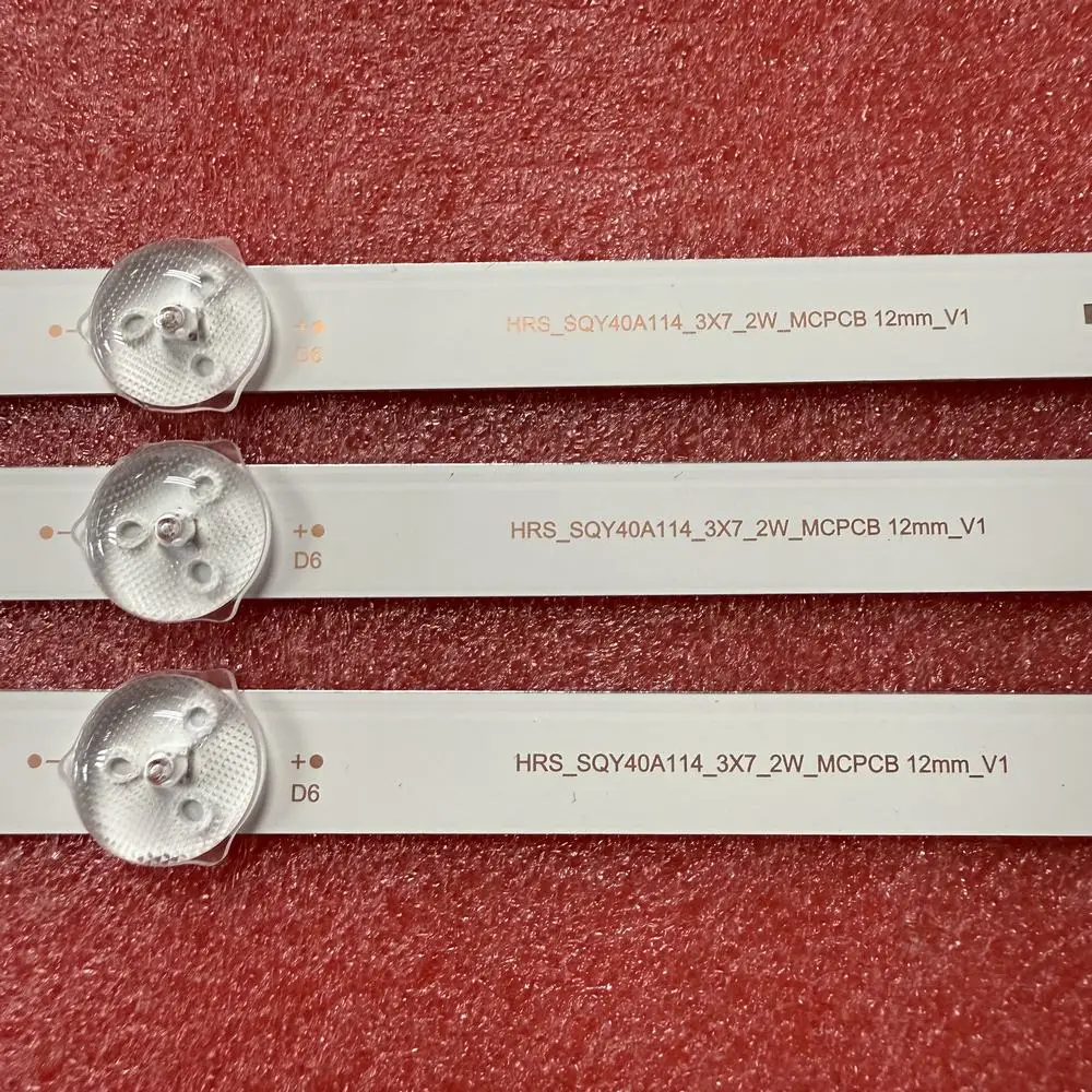 شريط LED لـ HRS_SQY40A114_3X7_2W_MCPCB 12MM_V1 لـ RCA RLDED4016A-H AKTV4030 EX-40FS007B 40LFA19S 40LFN19S ET-40FHD18S-T2