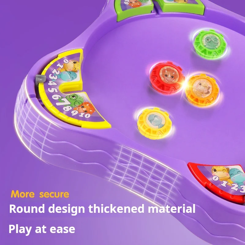 الإبداعية السلطانية على شكل أعلى ملعب البلاستيك انفجار الجيروسكوبي الساحة واضح معركة المجلس لعبة الديناصور متعددة لعبة الأولاد هدية