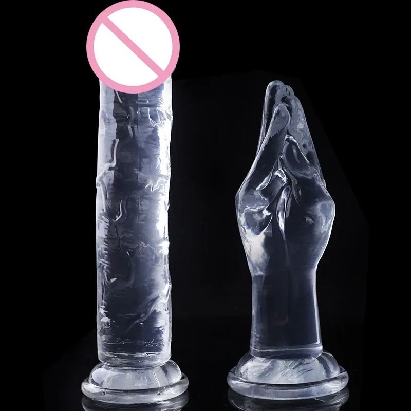 Transparent Hugh Dildo Fisting Long Realistic Dildos Big Anal Plug Vagina Butt Hand Masturbation Sex Toy for Women Man SM Fist