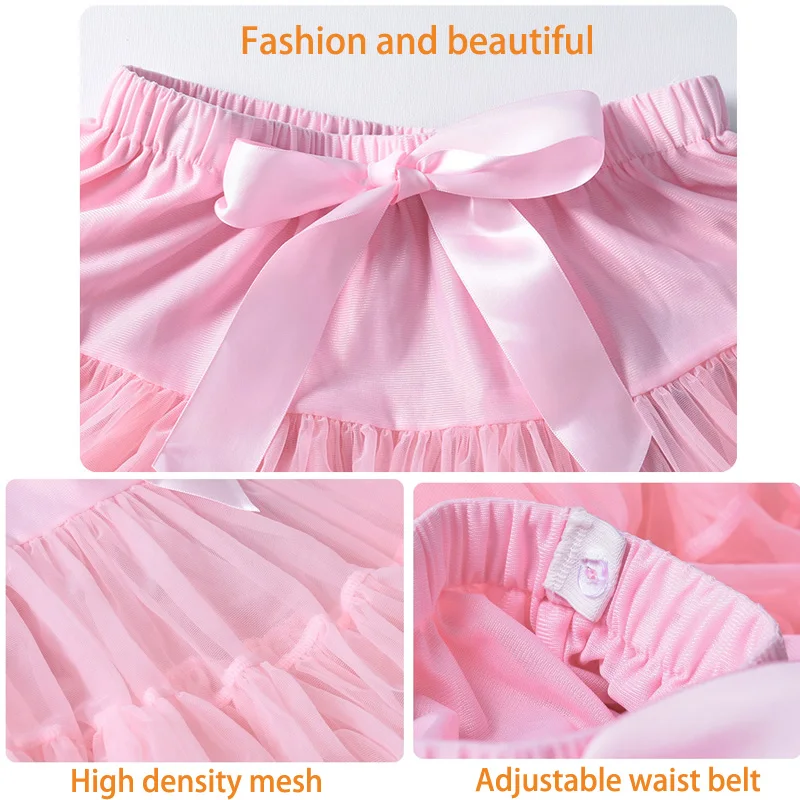 Новые детские юбки, полуюбки для девочек, детская юбка-пачка, балетная юбка для девочек, летняя юбка-пачка, сетчатая юбка принцессы