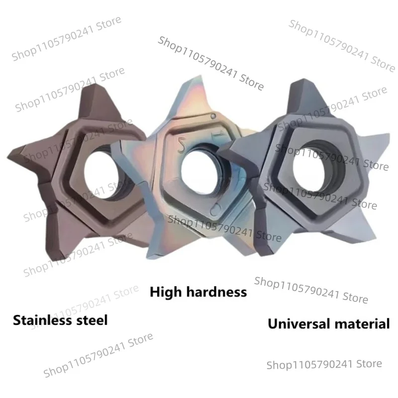CNC Lathe Grooving Inserts PENTA24N Series Compatible with PCHR Holder Carbide Cutting Tools for Steel Stainless Steel Alloy