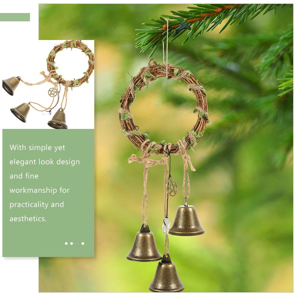 

2 Pcs Witch Wind Chime Home Decoration Bell Outdoor Garden Balcony Patio Hanging Ornaments Harmony Energy Crispy Sound Practical