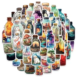 10/30/50Pcs Cute Bottle World Waterproof Graffiti Sticker Aesthetic Decorative Luggage Laptop Cup Phone Scrapbook Kids Stickers