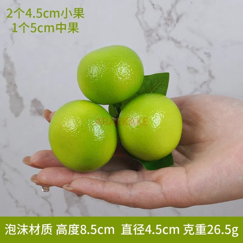 

1pcs Fake Mini Tangerine Orange Artificial Fruit Simulation Fake Lifelike for Home Party Kitchen Festival Decoration