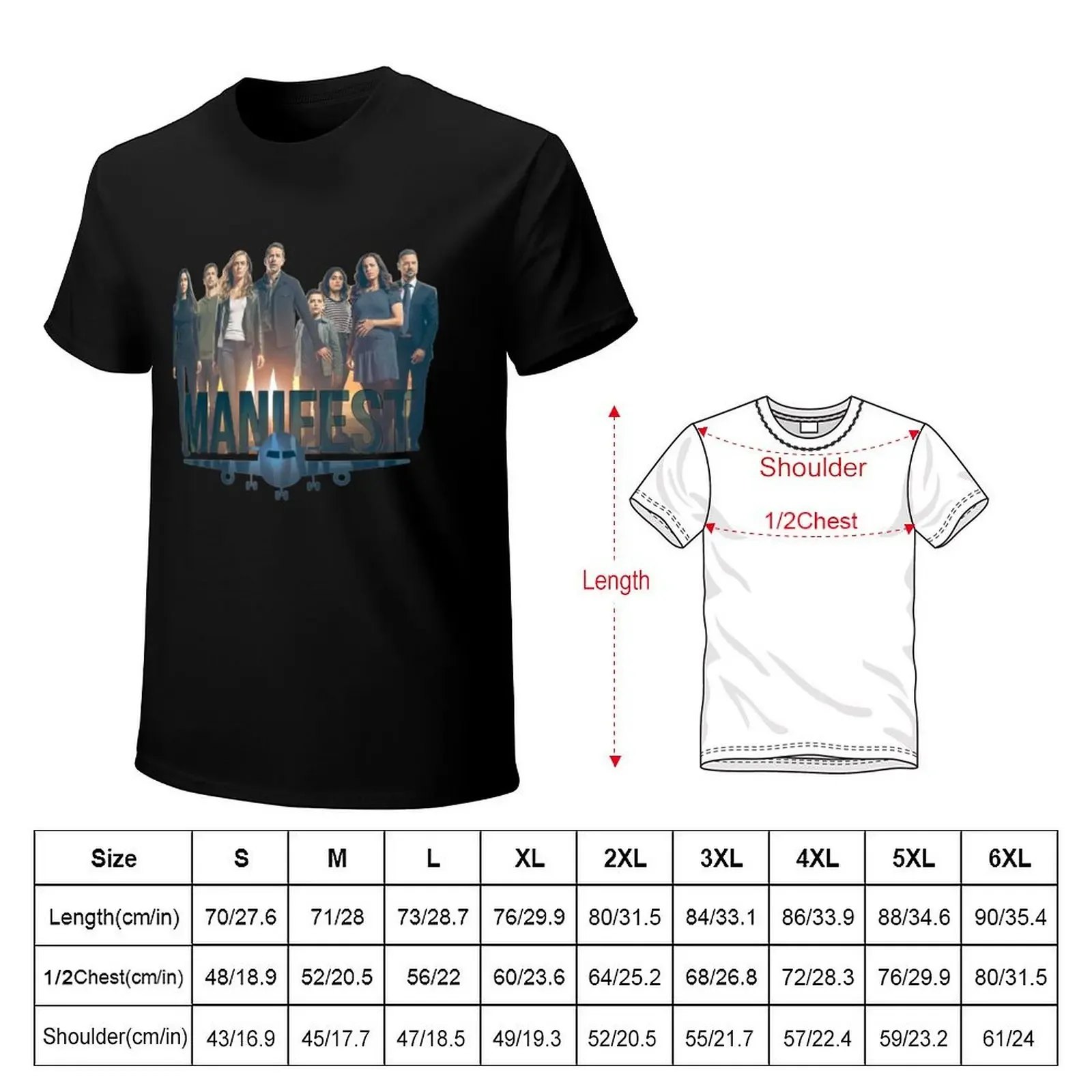 Manifest Characters Logo And Poster Design Classic T-Shirt heavyweights cute tops mens white t shirts