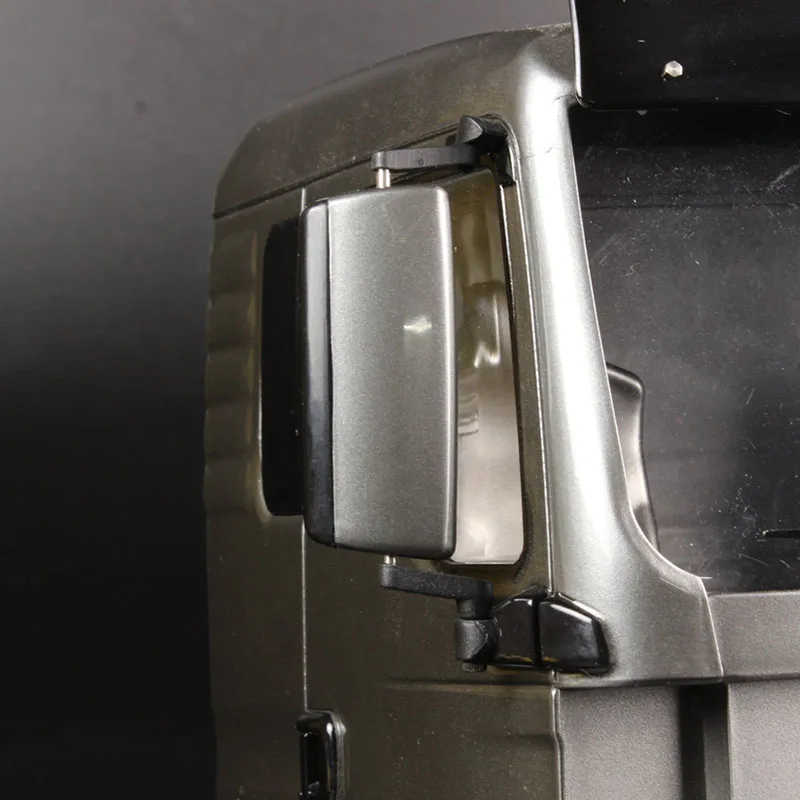 1:14 スケール 2 個の金属製シミュレーション バックミラー ブラケット タミヤ RC トラック ベンツ アロックス MAN TGX 車用