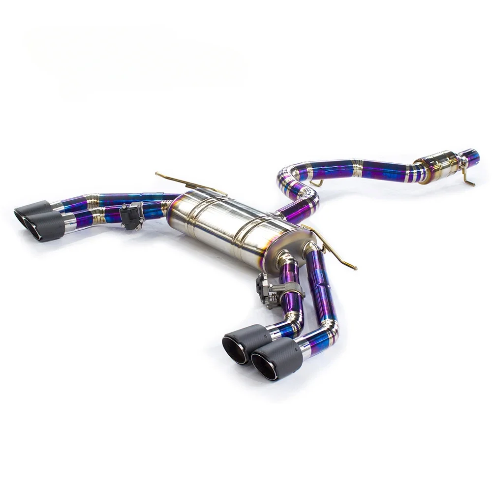 Selling Titanium Exhaust Valve System Oval Muffler Catback Exhaust System for S3