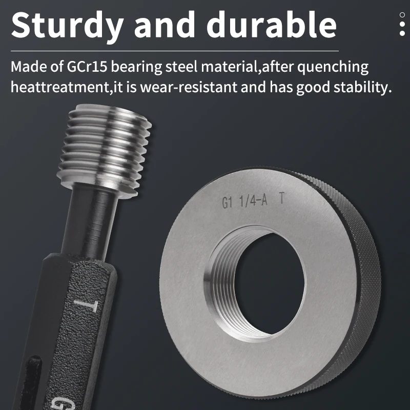 UFS TAP 1PCS G Pipe Thread Plug/Ring Gauge MeasureG1/16~3/4 1'' 1''1/8 1''1/4 1''1/2 1''3/4 2'' 2''1/4 2''1/2 2''3/4 3''4''