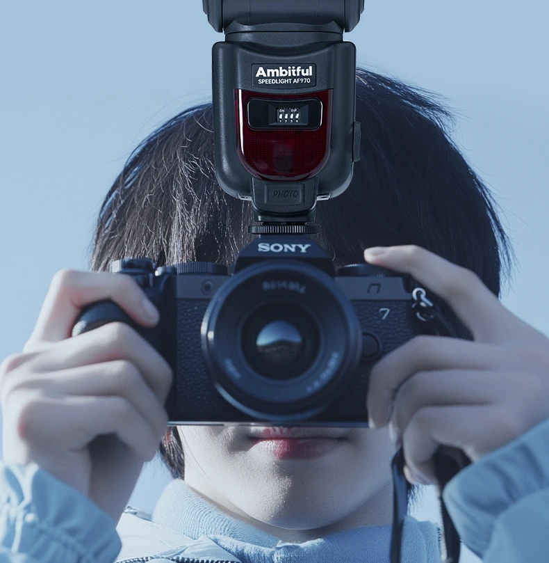Ambitful AF970 Flash Light Speedlight Speedlite Universal for Fujifilm Nikon Ca