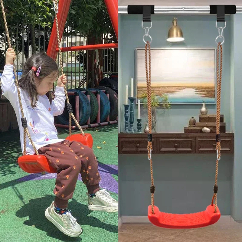 Children's Swings Indoor Toys Household Use Outdoor Baby Hanging Chairs Simple Swing Horizontal Bar Hanging Rope Swing