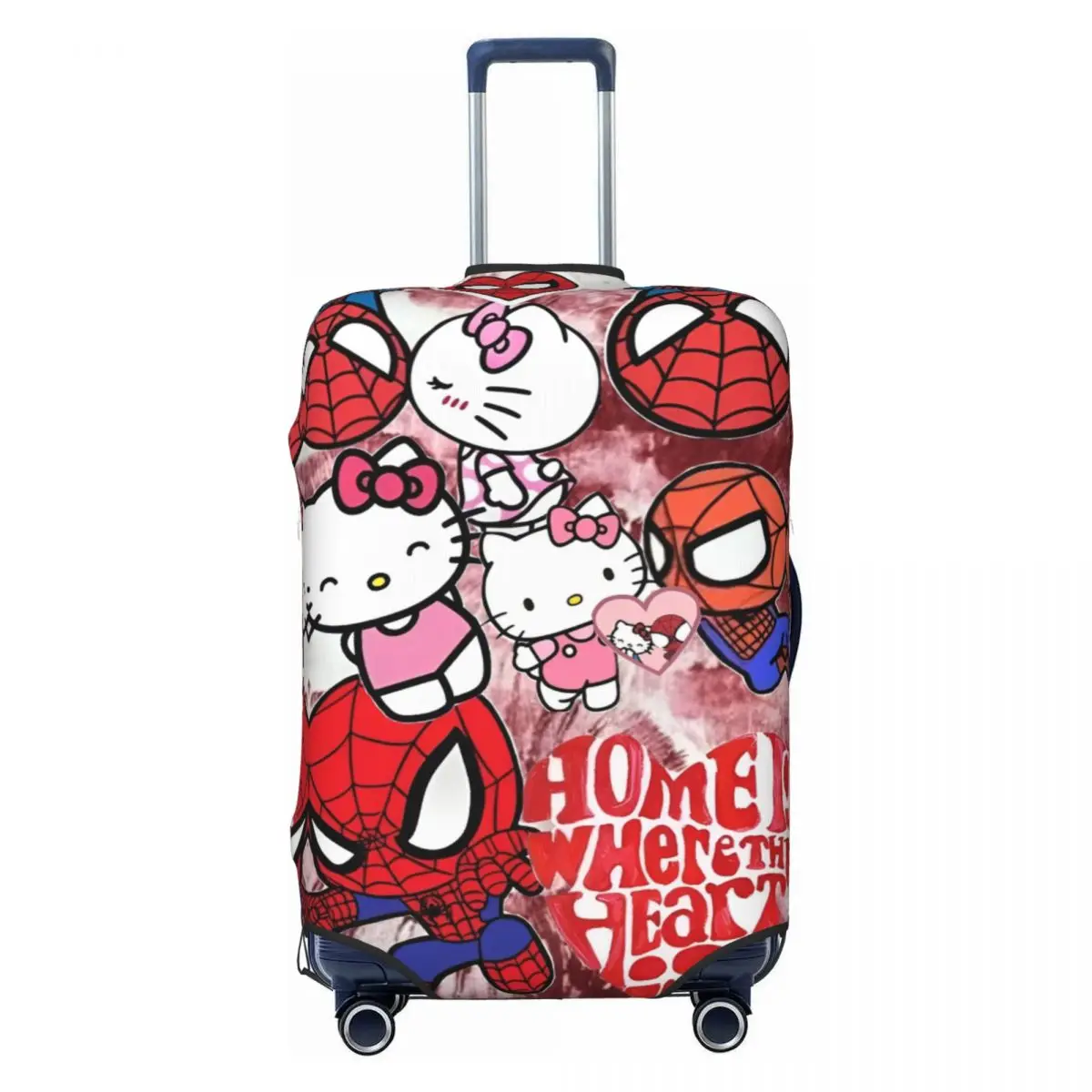 Lovely Hello Kitty Sanrio Anime Suitcase Cover Holiday Strectch Luggage Case Travel Protection