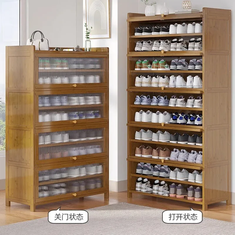 

Многоуровневая полка для обуви с полками, пылезащитный компактный органайзер для прихожей, компактный шкаф для хранения в квартире, дома