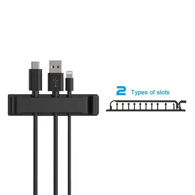 Dispositif de gestion des câbles de données, stockage et fixation de bureau, enroulement, tri et structure des clips de câbles en fibre