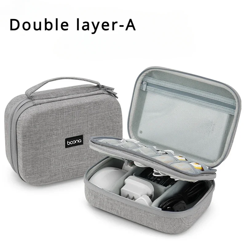 Multifunctional Digital Storage Bags Hard Case Travel Power Bank Data Cable Organizer Mobile Phone Charger Protective Case