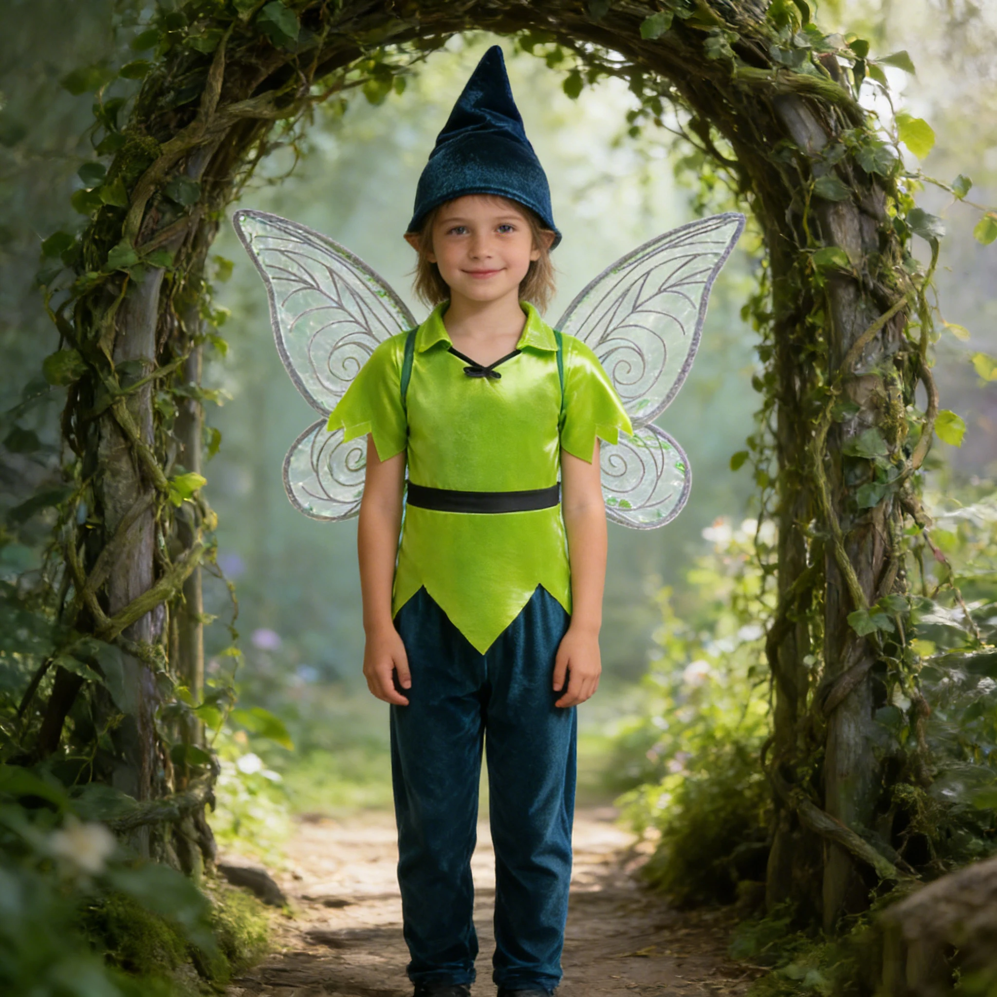 2026 elf Boys Children's green Sets top and bottom Hat wigs 4psc Set Carnival Anime Festival Saint Patrick Disguise Costume