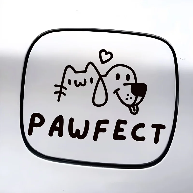 Cute Cat Dog Avatar Pet Waterproof Vinyl Sticker Decal for Car Motorcycle Helmet Laptop Tank Fairing Auto Exterior Styling Decal