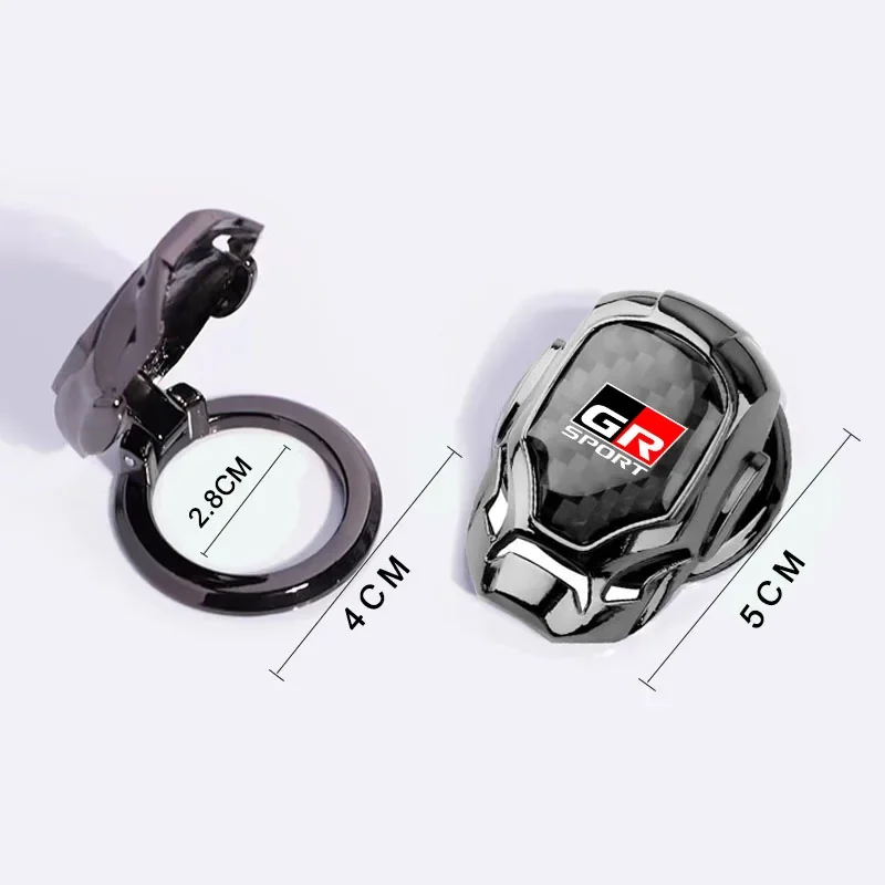 1 قطعة سيارة بنقرة واحدة بدء أزرار الغطاء الواقي شعار لتويوتا GR الرياضة غازو سباق يارس 86 كورولا هايلكس سوبرا C-HR