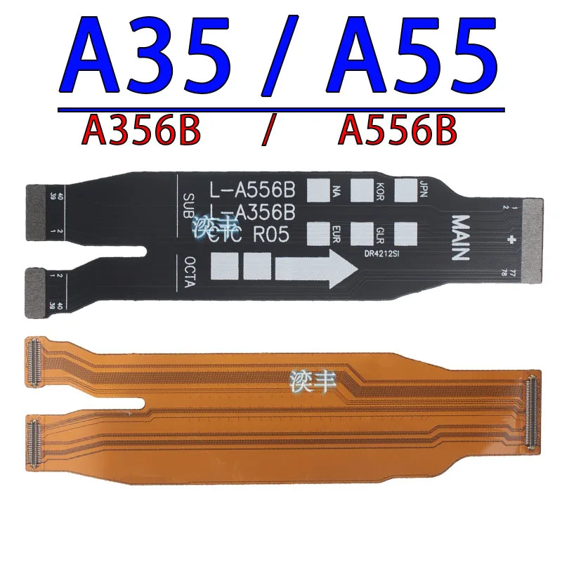 Cabo de conector para Samsung Galaxy, Placa Principal Flex, A34, A54, A33, A53, A73A15, A25, A35, A55, 4G, 5G