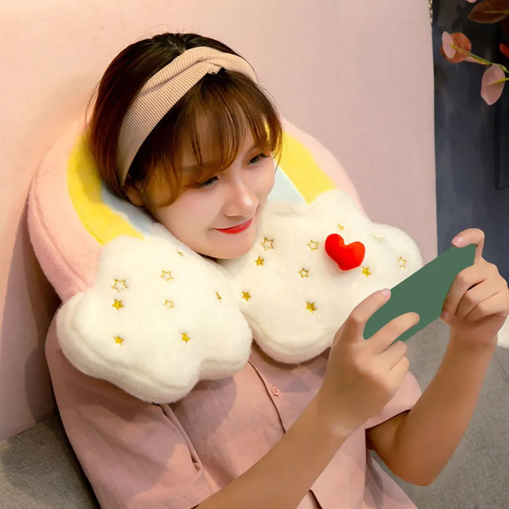 

Мягкая декоративная подушка-облако «Радуга» для детей, комфортный компаньон для сна, подушка для дивана, дома, офиса, автомобиля, мягкая игрушка-подушка