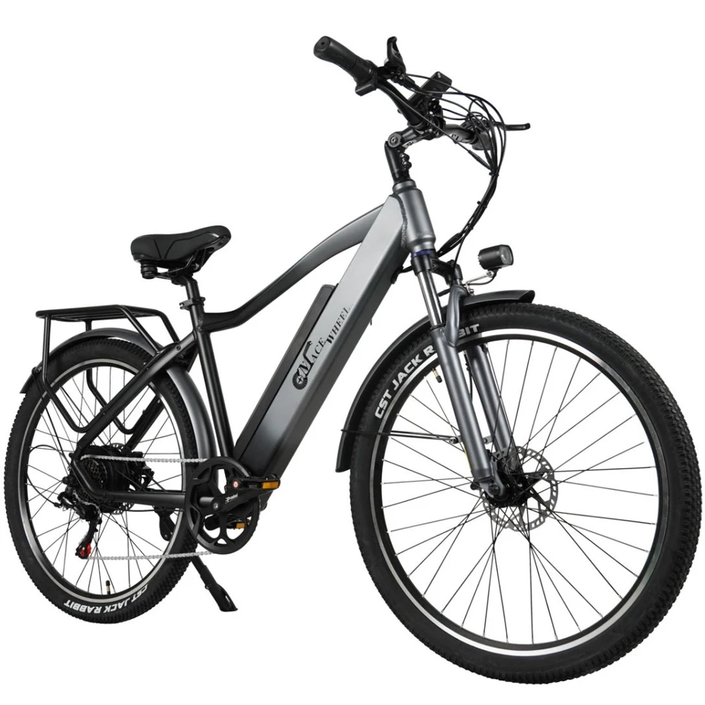 

26" Electric Mountain Bike for Adults with Peak 500W Brushless Motor, 28Miles 17Ah Removable Battery Commuting Electric