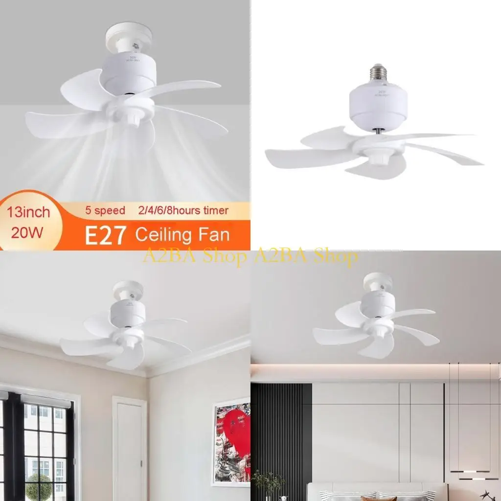 

A2BA Electric Fan AC90-265V Cooling Fan for Indoor Remote Control Chandelier Fan
