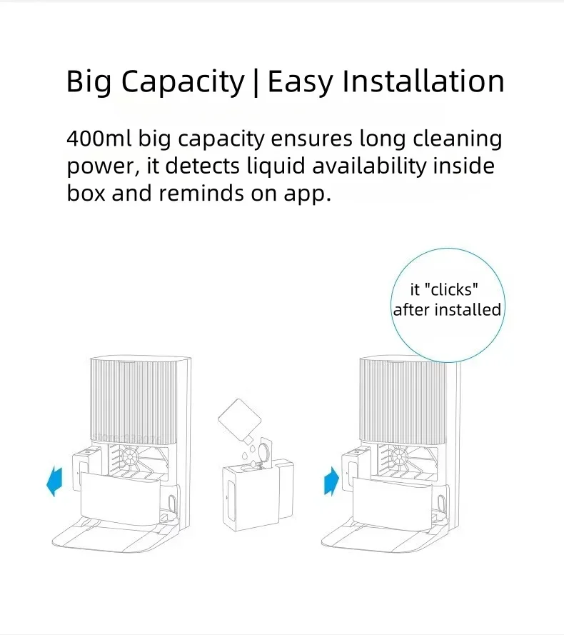 Original Dreame Automatic Cleaning Liquid Adding Module for X40 Ultra / X30 Ultra / L10s Pro Ultra Robot Vacuum Cleaner Parts