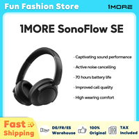1More SonoFlow SE Wireless Headphones Bluetooth Headset with Active Noise Cancelling 70H Battery Life EQ Presets Over-Ear