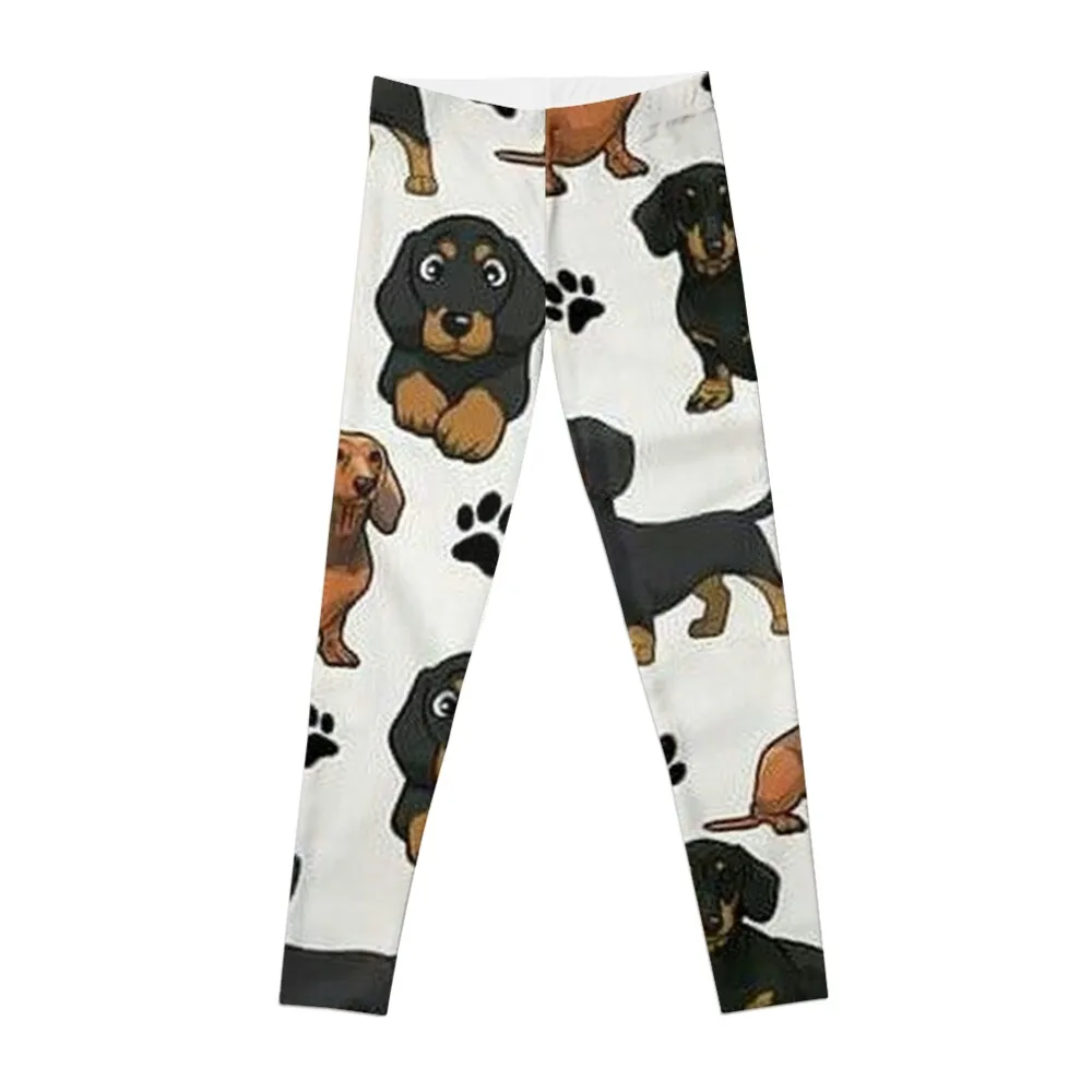 

Dachshund Dog cartoons cute Leggings Women's sportswear sportswear gym Womens Leggings