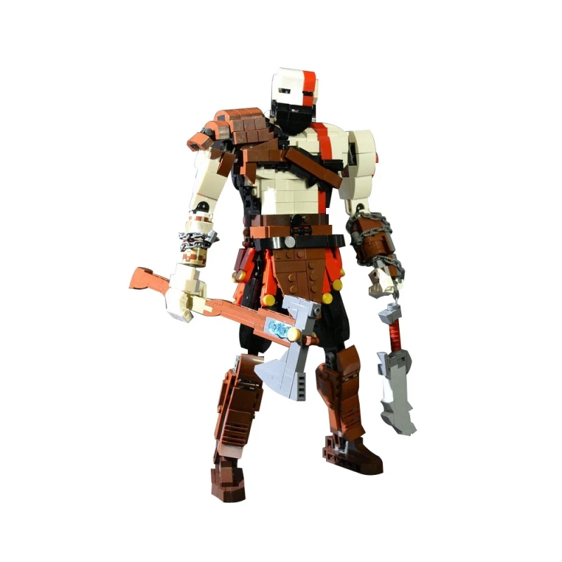 

MOC-192904 Kratos Figure Robot Model Building Blocks Game God of War 2018 Kratos Ax Weapon Mecha Assembled Bricks Toy Gift